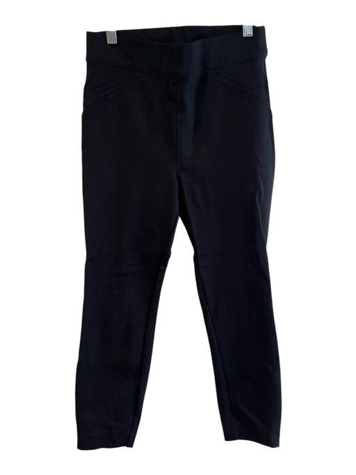 Spanx Size S Black Rayon High Rise Pull Chain Faux Pocket Legging Pants Black / S
