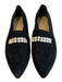 Marc Fisher Shoe Size 7 Black Leather Suede Pointed Toe Pearl detail Shoes Black / 7