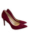 Sam Edelman Shoe Size 6 Red Suede Pointed Toe High Heel Pump Shoes Red / 6
