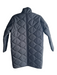 J Crew Black Polyester Puffer High Neck Zip & Button Gold Hardware Coat Black / XXS