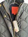 J Crew Black Polyester Puffer High Neck Zip & Button Gold Hardware Coat Black / XXS