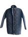 J Crew Black Polyester Puffer High Neck Zip & Button Gold Hardware Coat Black / XXS