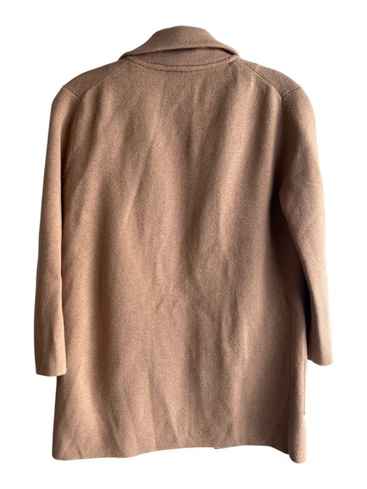 J Crew Size XXS Beige Cotton Open Front Lapel Front Pocket Knit Sweater Beige / XXS
