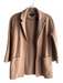 J Crew Size XXS Beige Cotton Open Front Lapel Front Pocket Knit Sweater Beige / XXS