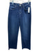 L'agence Size 26 Indigo Wash Cotton Denim Zip Fly High Rise Straight Leg Jeans Indigo Wash / 26