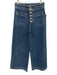We The Free Size 28 Medium Wash Cotton Patch Pockets Button Fly Wide Leg Jeans Medium Wash / 28