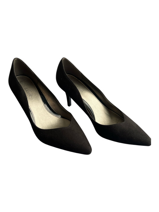 kelly & katie Shoe Size 8.5 Black Manmade Material Suede Pointed Toe Pump Shoes Black / 8.5