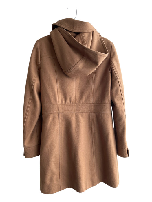 Michael Michael Kors Size S Camel Wool Blend Collared Detachable Hood Coat Camel / S