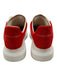 Alexander McQueen Shoe Size 41 White & Red Leather Low Top lace up Sneakers White & Red / 41