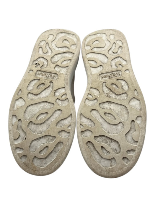 Alexander McQueen Shoe Size 41 White & Red Leather Low Top lace up Sneakers White & Red / 41