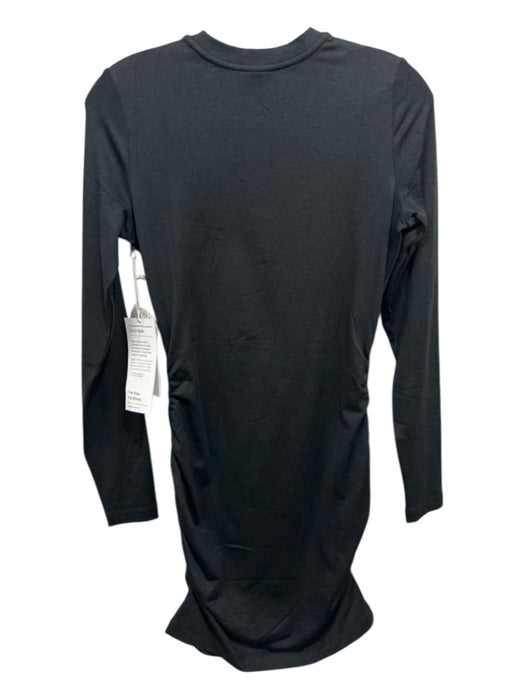 Vuori Size S Gray Polyester Rouched Long Sleeve Dress Gray / S