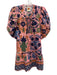 Farm Rio Size S Pink, Blue, Multi Cotton Swiss Dot Seashell Mini Dress Pink, Blue, Multi / S