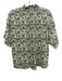 XiRENA Size XS Green, Blue, Yellow Cotton Ruffle Trim Floral V Neck Top Green, Blue, Yellow / XS