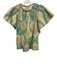 Ulla Johnson Size 4 Green & Tan Cotton Gathered Tie Dye Twist Neck Top Green & Tan / 4