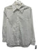 Reiss Size 4 White Cotton Button Down Collar Long Sleeve Top White / 4