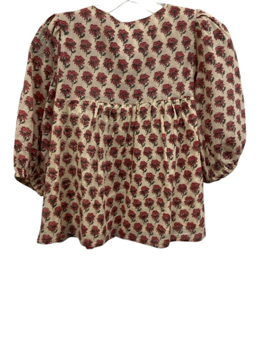 India Collection Emerson Fry Size XS/S Beige, Pink, Green Organic Cotton Top Beige, Pink, Green / XS/S