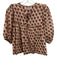 India Collection Emerson Fry Size XS/S Beige, Pink, Green Organic Cotton Top Beige, Pink, Green / XS/S