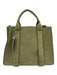 Theory Green Leather Top Handle Zip Crossbody Strap Inc. Bag Green / S