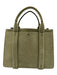 Theory Green Leather Top Handle Zip Crossbody Strap Inc. Bag Green / S