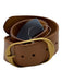Nili Lotan Cognac Brown Leather Gold Tone Hardware Oval Buckle Belts Cognac Brown / 90