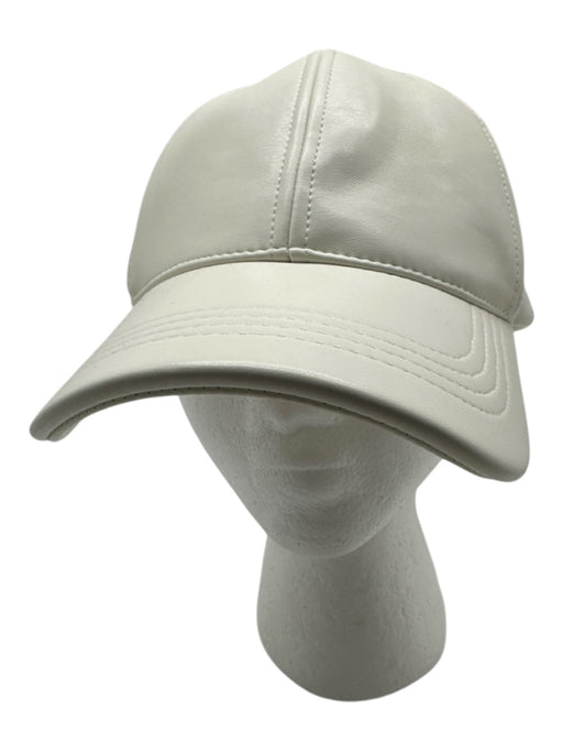 Stand Studio Cream PU leather Baseball Hat Cream / One Size