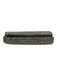 Reiss Silver Tone Polyester Metallic Beaded Flap Clutch Bag Silver Tone