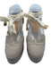 Castaner Shoe Size 37 Taupe Beige Canvas Upper Platform Lace Up Ankle Espadrille Taupe Beige / 37