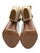 Veronica Beard Shoe Size 38 Tan Brown Leather Upper Suede Lace Up Ankle Sandals Tan Brown / 38