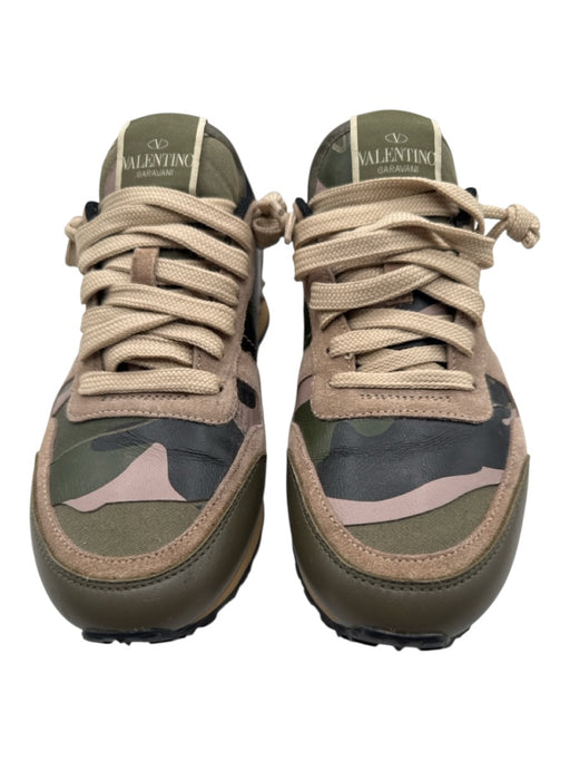 Valentino Garavani Shoe Size 37.5 Beige & Green textile upper Camo Sneakers Beige & Green / 37.5
