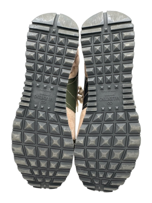Valentino Garavani Shoe Size 37.5 Beige & Green textile upper Camo Sneakers Beige & Green / 37.5