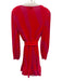 Milly Size 2 red & fuchsia pink Polyester Pleated Colorblock Long Sleeve Dress red & fuchsia pink / 2