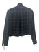 Akris Punto Size 2 Black & White Wool & Elastane Windowpane Plaid Cropped Jacket Black & White / 2