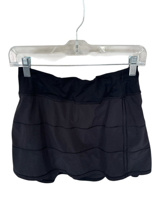 Lululemon Size 6 Black Pleat Detail Athletic Skort Black / 6