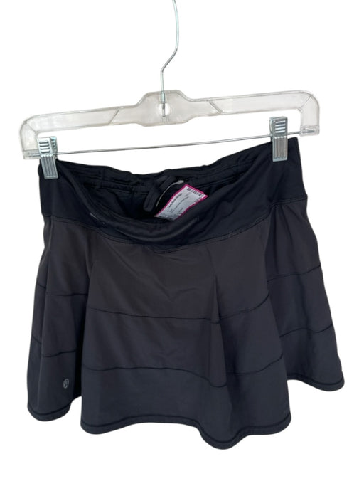 Lululemon Size 6 Black Pleat Detail Athletic Skort Black / 6
