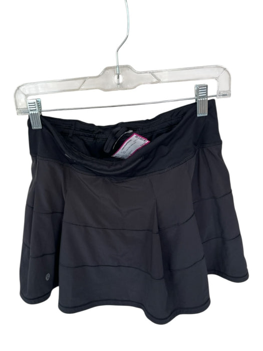 Lululemon Size 6 Black Pleat Detail Athletic Skort Black / 6