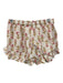 Piyama Size XS Pink, Green, White Cotton Sleeveless Floral Ruffle Short Set Pink, Green, White / XS