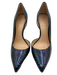 Tory Burch Shoe Size 7 Iridescent Black Snake Skin Pointed Toe D'Orsay Pumps Iridescent Black / 7