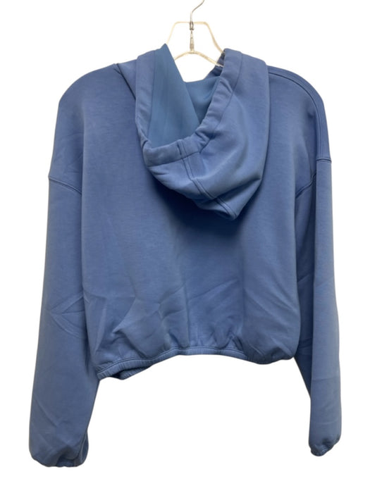 Spanx Size Small Blue Long Sleeve Hood Elastic Waist Cropped Sweater Blue / Small