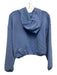 Spanx Size Small Blue Long Sleeve Hood Elastic Waist Cropped Sweater Blue / Small