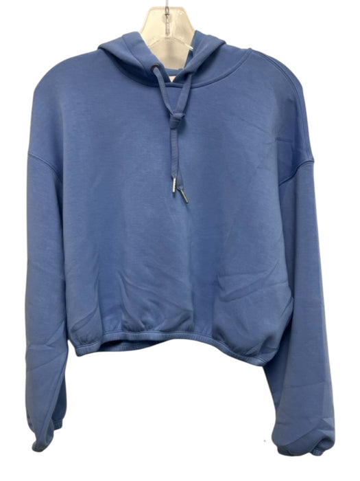 Spanx Size Small Blue Long Sleeve Hood Elastic Waist Cropped Sweater Blue / Small
