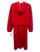 Spanx Size Small Red Tencel Blend Elastic Waist Long Sleeve Cropped Pant Set Red / Small