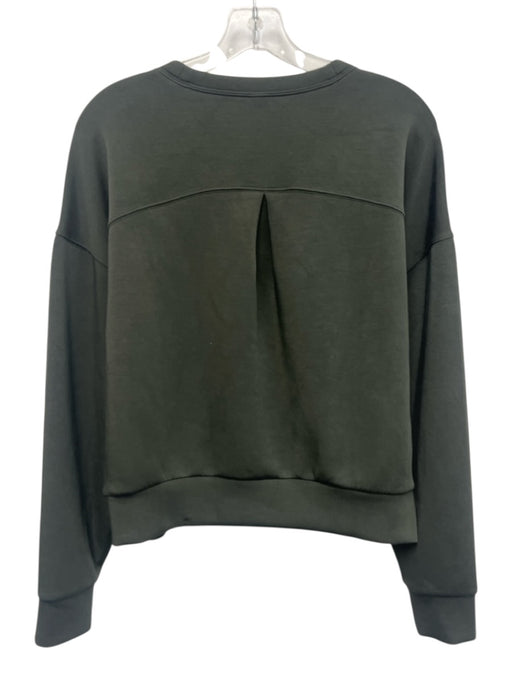 Spanx Size Medium Gray Green Modal Blend Long Sleeve Crew Neck Pull Over Sweater Gray Green / Medium