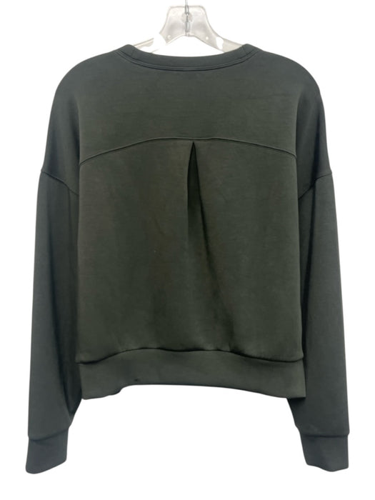 Spanx Size Medium Gray Green Modal Blend Long Sleeve Crew Neck Pull Over Sweater Gray Green / Medium