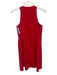 Spanx Size Small Red Nylon Blend Sleeveless Zip Front Paneled Shorts Dress Red / Small