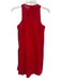 Spanx Size Small Red Nylon Blend Sleeveless Zip Front Paneled Shorts Dress Red / Small