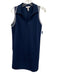 Spanx Size Small Navy Blue Polyester Blend Sleeveless Striped V Neck Dress Navy Blue / Small