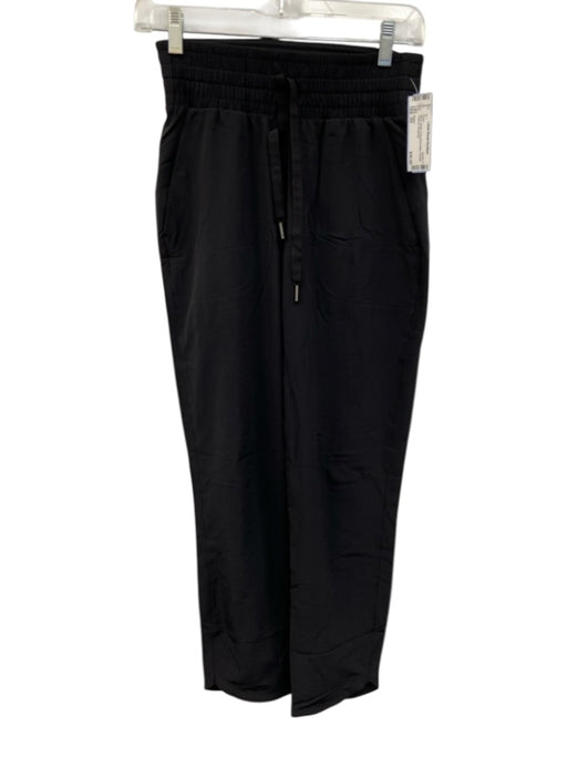 Spanx Size XS Black Elastic Drawstring Waist Pockets Tapered Pants Black / XS