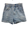 Pistola Size 24 Light Wash Cotton Denim High Rise Whiskering distressed Shorts Light Wash / 24