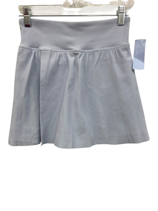 Spanx Size Small Ice Blue Elastic Waist Ribbed Skort Ice Blue / Small