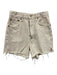 Agolde Size 24 Light Beige Cotton Denim High Rise High Rise Raw Hem Shorts Light Beige / 24